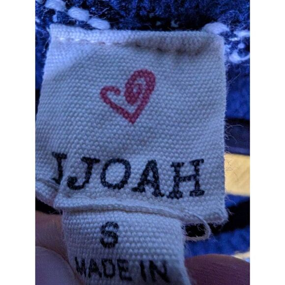 Ijoah Striped Knitted Cardigan, Cropped Long Sleeve V Neck Top Size Small - Picture 3 of 5